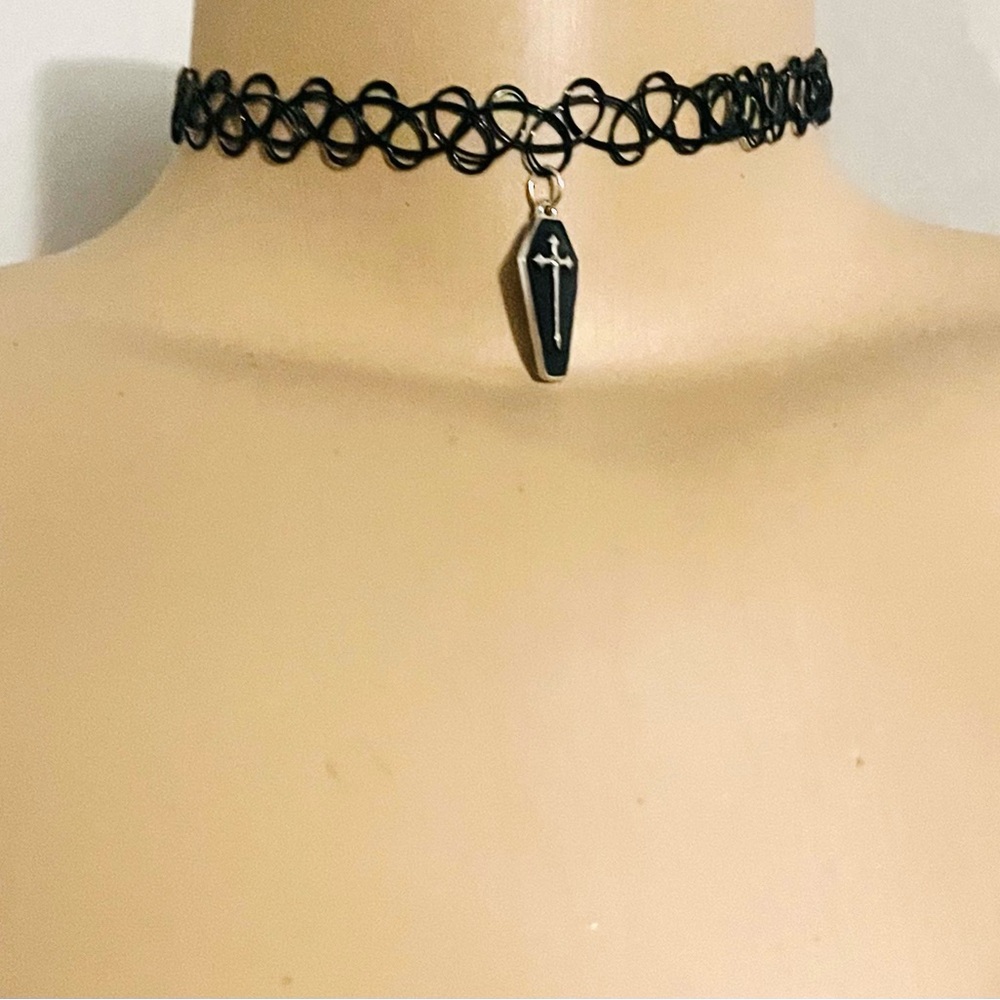 Coffin Cross ⚰️ Henna Choker Necklace